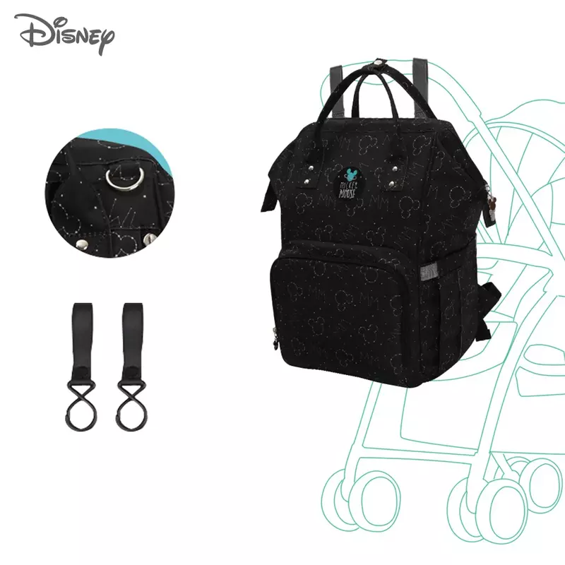 디즈니 엄마 출산 기저귀 가방, 여행 배낭, 대용량 아기 가방, 유모차 기저귀 기저귀 배낭, 베이비 케어 단열 가방