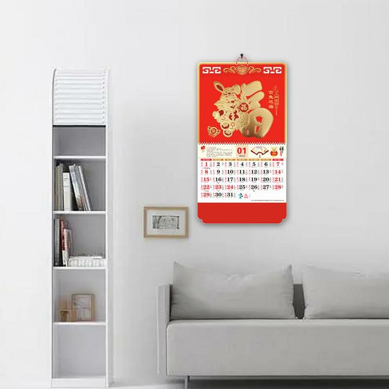 Kalender Label Berguna Kalender Lipat Tebal 2023 Kalender 2023 Foil-Dicap Fu Kalender Karakter