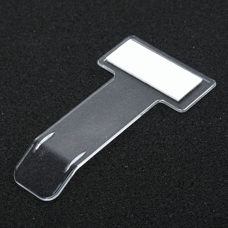 Akcesoria klips na karty samochodowe naklejka plastikowa szyba przezroczysta na akcesoria Organizer parkingowy