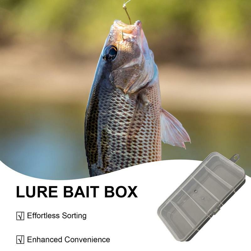 Fishing Bait Tackle Box Lure 5 Grid Luya Storage Box per la pesca Seale Box per perline esche e ganci accessori per la pesca