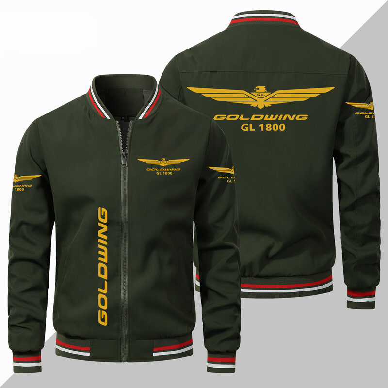 New GOLDWING GL1800 Men's Motorcycle Jacket Motorcycle Logo Men's Casual Trendy Fashion Sports Jacket