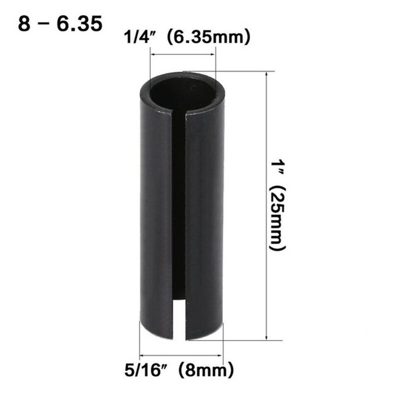 CNC 라우터 비트 고정밀 어댑터 콜릿 밀링 조각 트리밍 커터 도구 어댑터, 거치대 6/6.35mm, 8mm, 10mm, 12/12mm, 1 개, 13 개