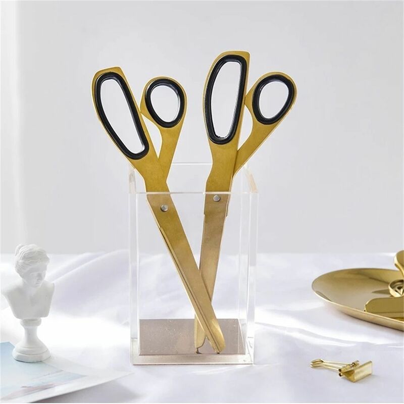 High-end Stainless Steel Asymmetric Scissors Embroidery Tailor Cutting Supplies Practical Sharp Craft Fabric Cutter