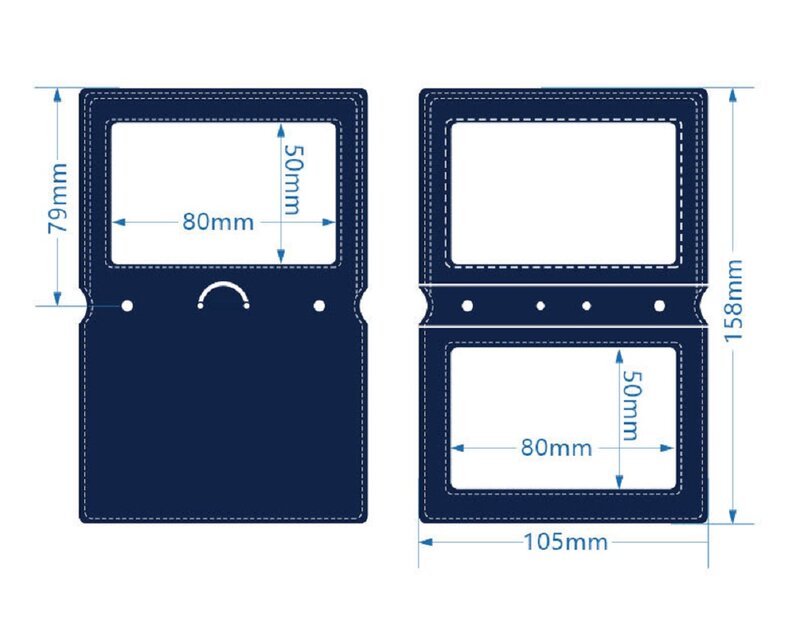 Двусторонняя Рабочая Магнитная застежка со шнурком, прозрачный держатель для ID-карты, складной держатель для карт, кожаный держатель для значков, аксессуары для значков