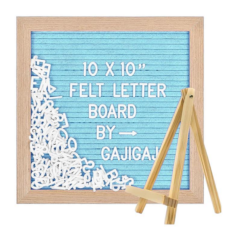 Multipurpose Letter Board Sinal com suporte, sentiu Message Board, elegante decoração elegante, Dia das Mães