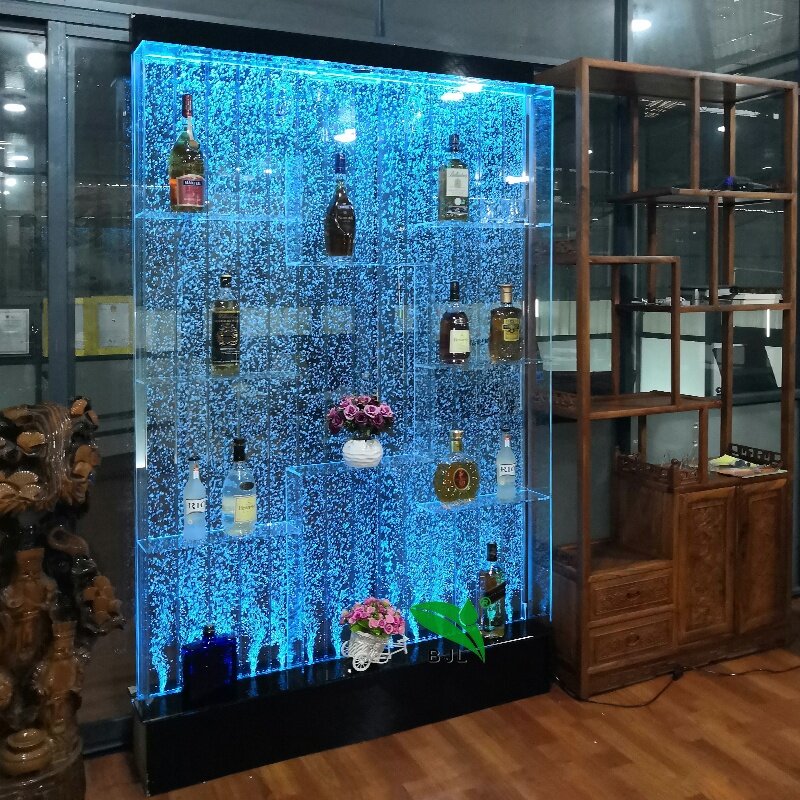 custom，modern used led bubble wall home bar furniture