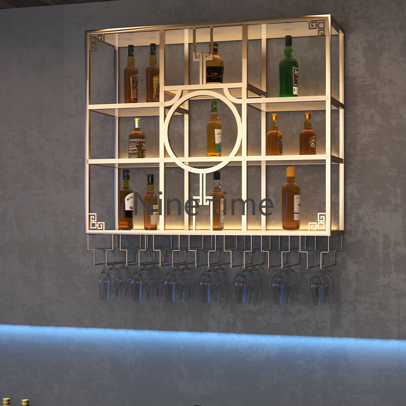 Garrafa parede armários do vinho para o restaurante, pequeno bar armário, suporte do pátio, exposição do licor, mobília do hotel