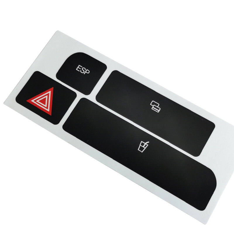 Untuk A4 2004-06,ESP mobil Flash Switch tombol penutup konsol tengah stiker perbaikan tombol Trim Switch dekorasi Interior DIY Styling