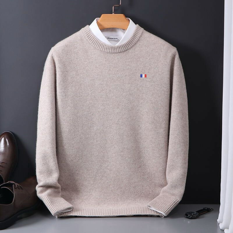 Kaszmirowy sweter męski ubrania wiosenne sweter jesienna podstawa luźne swetry na co dzień nosić dzianina golfowa Plus rozmiar M-5XL