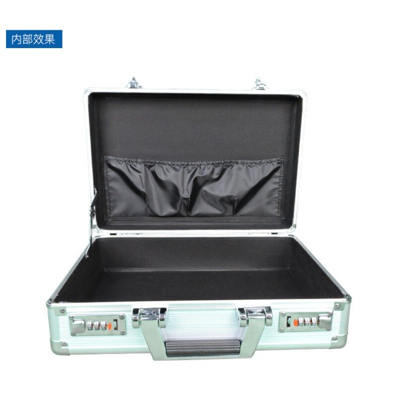 Serratura a combinazione in lega di alluminio custodia portatile scatola portaoggetti per documenti smistamento dati cassetta di sicurezza portatile mini cassaforte per soldi