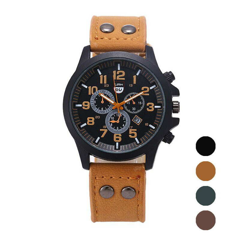 Men's Watch Fashion Watch For Men Relojes Hombre 2022 Top Brand Luxury Watch Men Sport Vintage Watches Leather Relogio Masculino
