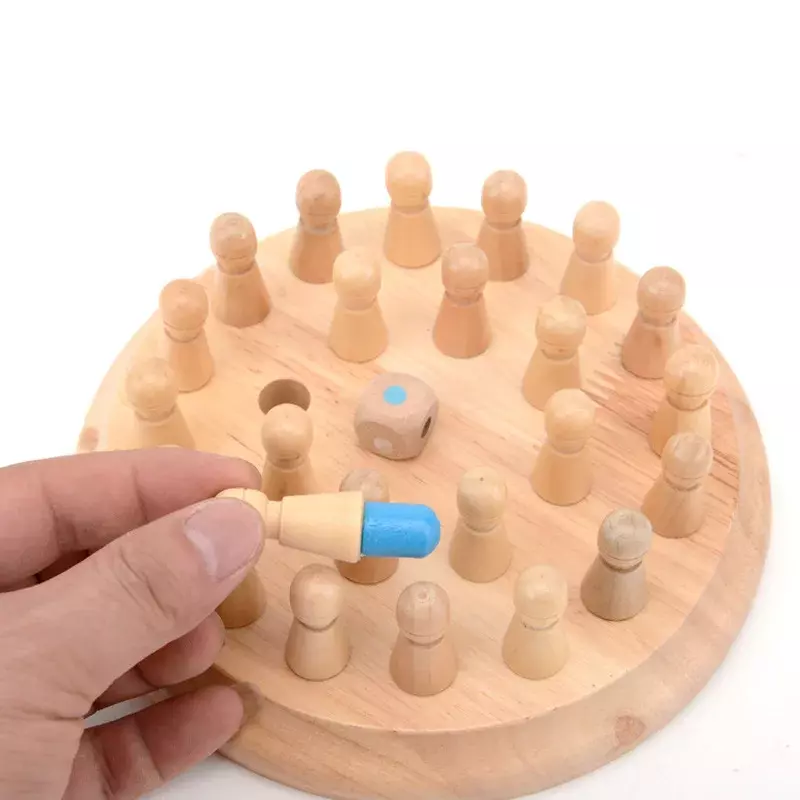 Kinderfeestspel Houten Memory Match Stick Schaakspel Leuk Blok Bordspel Educatief Kleur Cognitief Vermogen Speelgoed Voor Kinderen