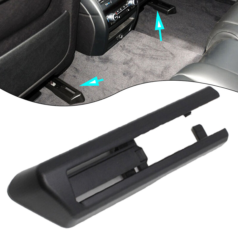 PC ABS Sliding Track Trim Cover, Guarnição decorativa, Trilho de assento traseiro preto esquerdo, Compatibilidade com fácil instalação