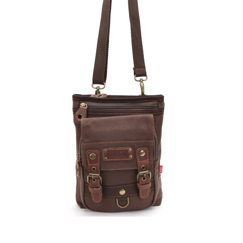 حقيبة قماش صغيرة الرجال النساء vintage قماش حقيبة الكتف رسول حقيبة حقيبة كروسبودي متعددة الوظائف أداة وظيفية حقيبة