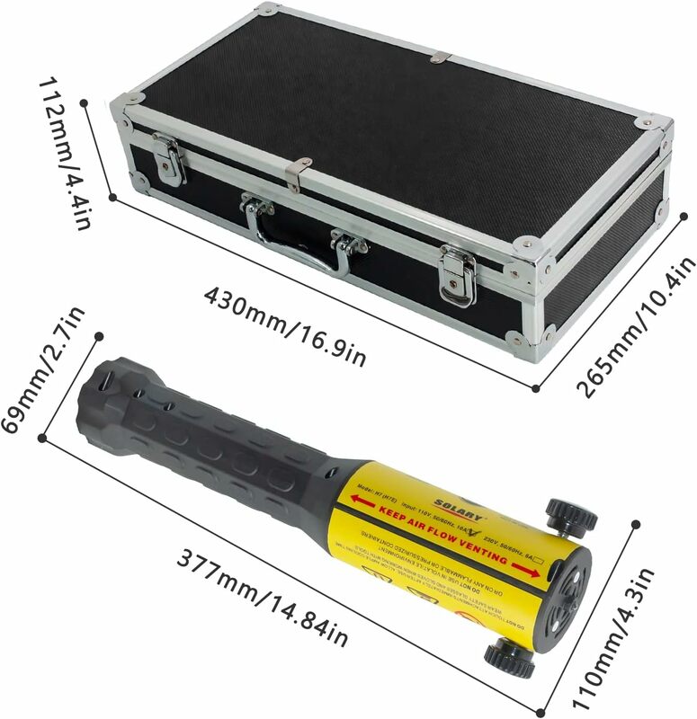 Solary alat induksi panas tanpa api, 1000W 110V Kit Pemanas induksi magnetik dengan 8 kumparan, alat penghilang sekrup berkarat genggam