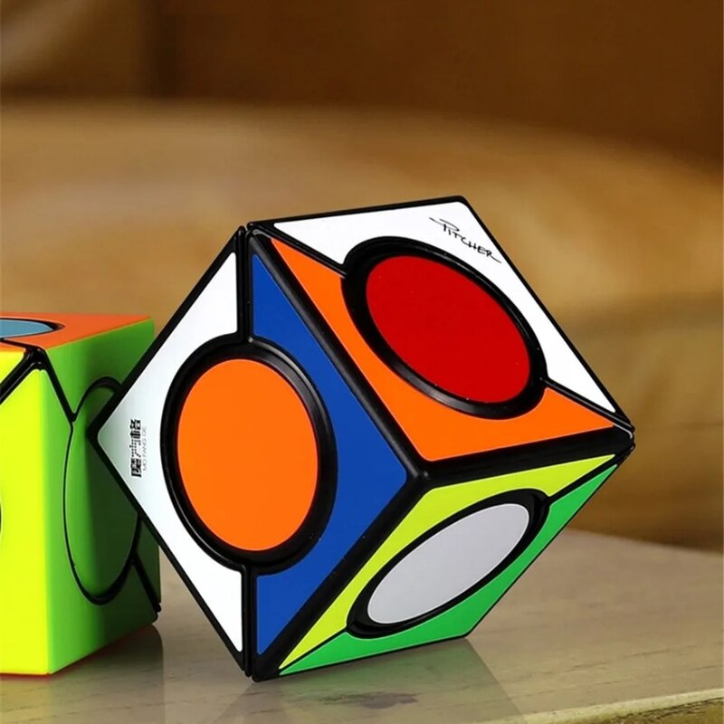 QiYi Color Six Spot Speed Magic Cube Dziwny kształt Magic Cube Profesjonalne puzzle FangYuan Prezent dla dzieci Zabawka edukacyjna