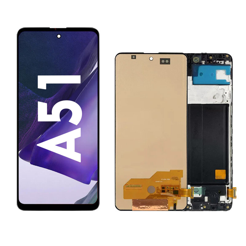 Getestet 6.5 "Super Amoled für Samsung Galaxy A51 A515 A515F A515FD LCD Touchscreen Display Digitalis ierer Baugruppe Ersatz