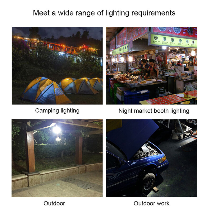 Portable LED Bulb Outdoor Camping Lamp USB Power Book Light Reading Student Study Energy Saving Emergency Lighting