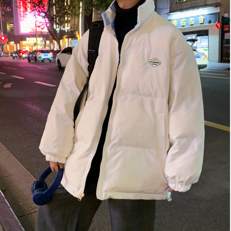 Versatile parka uomo sciolto inverno caldo stile coreano alla moda per il tempo libero Streetwear adolescenti quotidiani estetico classico languido elegante