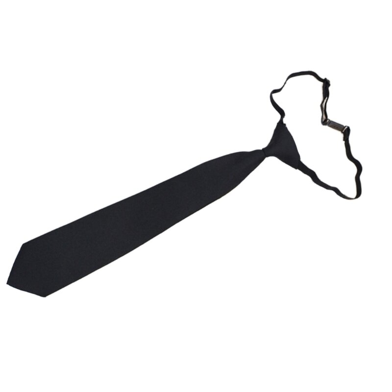 Cravatte alla con chiusura a clip per gentiluomini, cravatta uniforme per banchetti d'affari