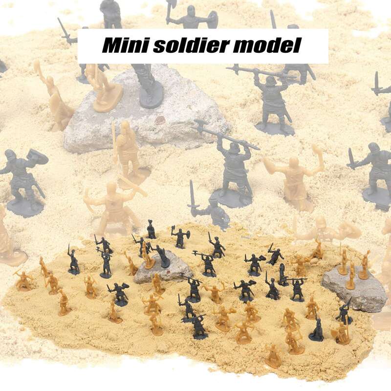 1:72 200/Set Plastic Ancient Soldier Figures Toy Archaic Soldiers Men Swordsman Action Figure DIY War Scene Toys Blue