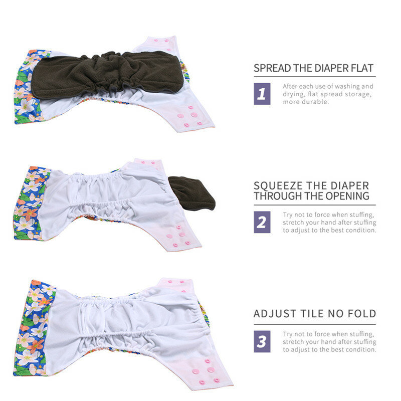 AIO-Couches lavables pour bébé, inserts en microcarence, doublure en fibre fine, 3,4 couches, 1, 2, 3 pièces