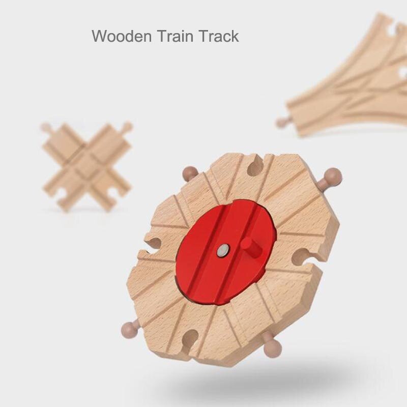جديد مسار القطار الخشبي ملحقات السكك الحديدية جميع أنواع الخشب المسار صالح بيرو المسارات ألعاب تعليمية للأطفال
