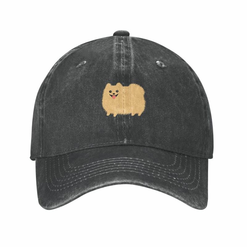 Fofo Cartoon Dog Cowboy Hat, Pomeranian, bonito, duro, boné personalizado, espuma Party Hat, Wild Ball, elegantes chapéus das mulheres, boné dos homens