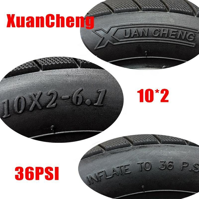 Xuancheng-Xiaomi M365電動スクーター用インフレータブルアウタータイヤ、空気圧ホイール、10 "、10x2-6.1