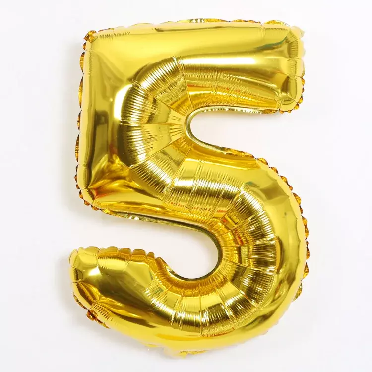 Ballons numériques à hélium de 32 pouces, or, rose, argent, chiffres 0 à 9 pouces, décoration de fête d'anniversaire, à Air, fournitures de mariage