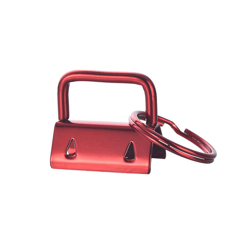 원단 리본이 달린 가방 손목용 열쇠 고리 하드웨어, 26mm 열쇠 고리, 웨빙 양각 손목 키체인 제작, 2 개