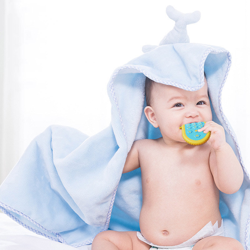 Mainan gigitan bayi silikon, pengendali jarak jauh mainan mengunyah untuk bayi 0 12 bulan mainan pengembangan sensorik bayi baru lahir