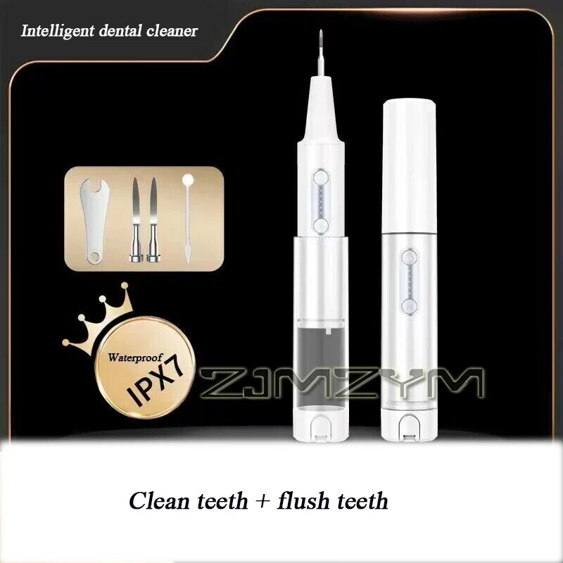 Limpiador de dientes ultrasónico multifuncional 2 en 1 para el hogar, eliminador de cálculo Dental recargable por USB, resistente al agua
