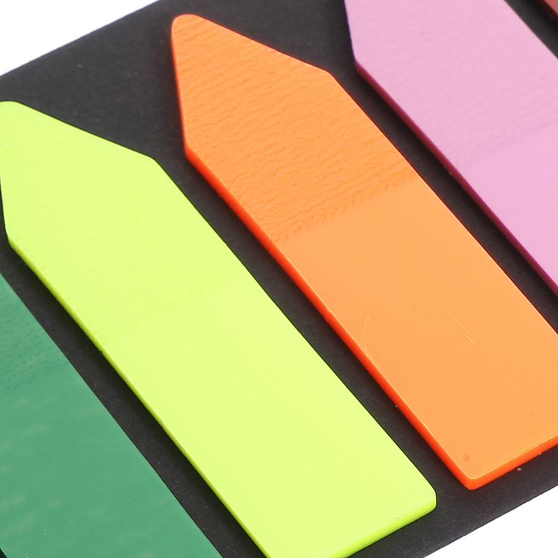 Auto-adesivo leitura marcadores, Colored Sticky Tabs, Leitura adesivos, Nota Page Markers, 3 conjuntos