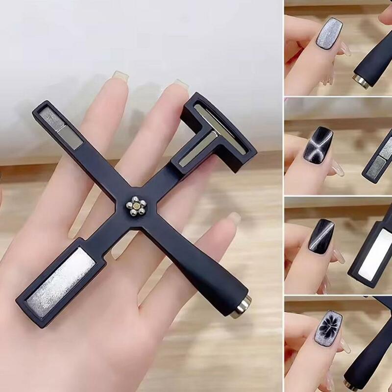 5 In 1 Cat Eye Magnet For Nail Cross 5 Ended Design Long Strong Magnetic Stick Nail Magnetic 3D Cat Eyes Nail Art Magnetic Y8K5