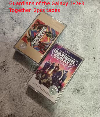 Anime Guardians of the Galaxy Star-Lord pita musik rakun Groot kotak Tape Cosplay Soundtracks kaset Walkman mobil hadiah Prop