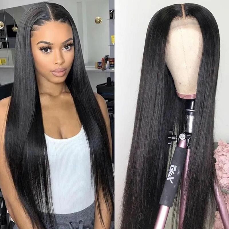 TRACY-Straight Lace Front Perucas para Mulheres Negras, Cabelo Humano, 13x6, 13x4, HD, Transparente, Clearance Sale