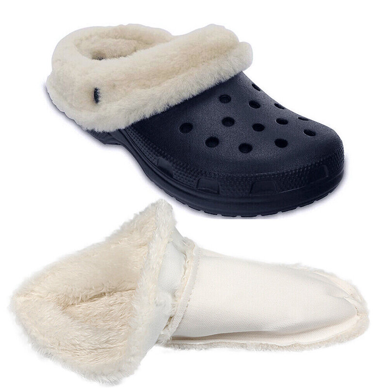 靴の透明な毛皮の靴の交換用インソール,柔らかく,厚い靴の内側,ぬいぐるみカバー,暖かい,穴のある靴,冬,1ペア