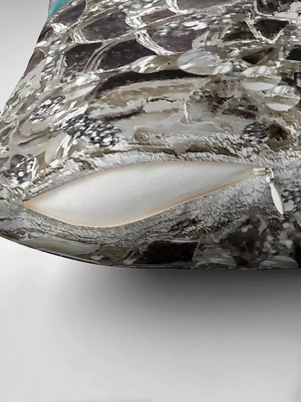 Fotografische Afbeelding Sprankelend Zilver Glitter, Glas En Spiegel Gooien Kussen Sierkussen Sierkussenhoes Sierkussen