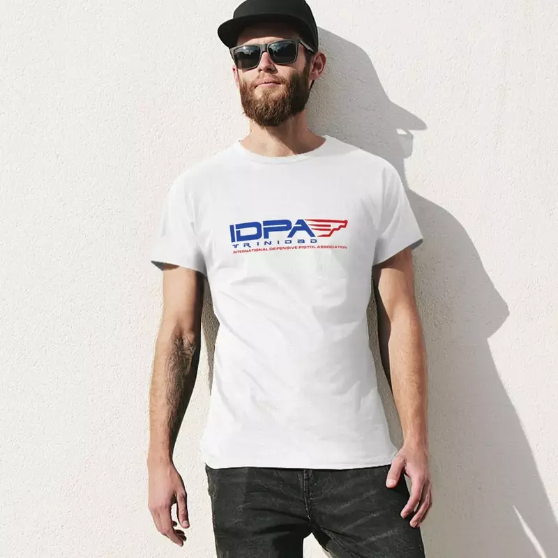 IDPA GUN IPSC USPSA UKPSA 3 pistolety t-shirt bluzka w rozmiarze plus size urocze ubrania estetyczne ubrania zwykły biały t-shirty męskie