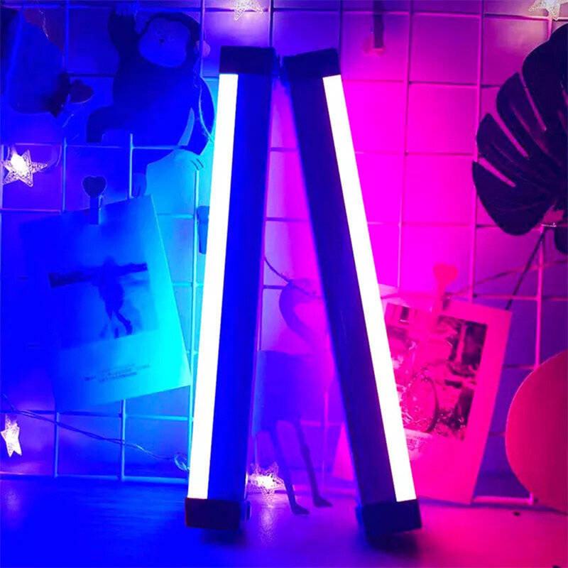 32cm ręczny ledowe światło wypełniające światło LED do kamery różdżka USB wielokrotnego ładowania oświetlenie fotograficzne latarka różdżka kolorowe lampa do Selfie