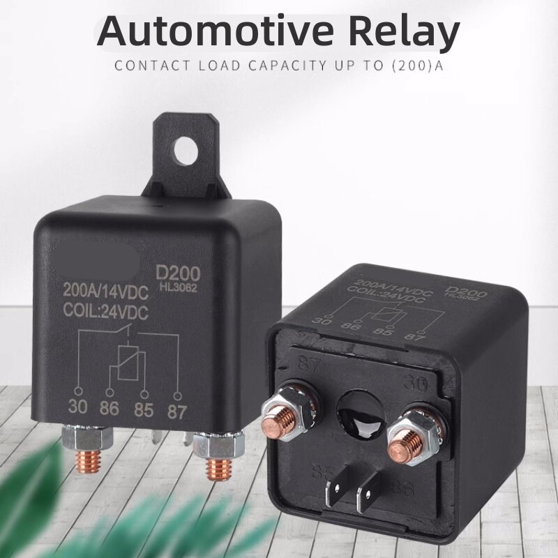 120A 200A 250A High Current Automotive Relay DC Start Relay 12V/24V Battery Power Supply Modification