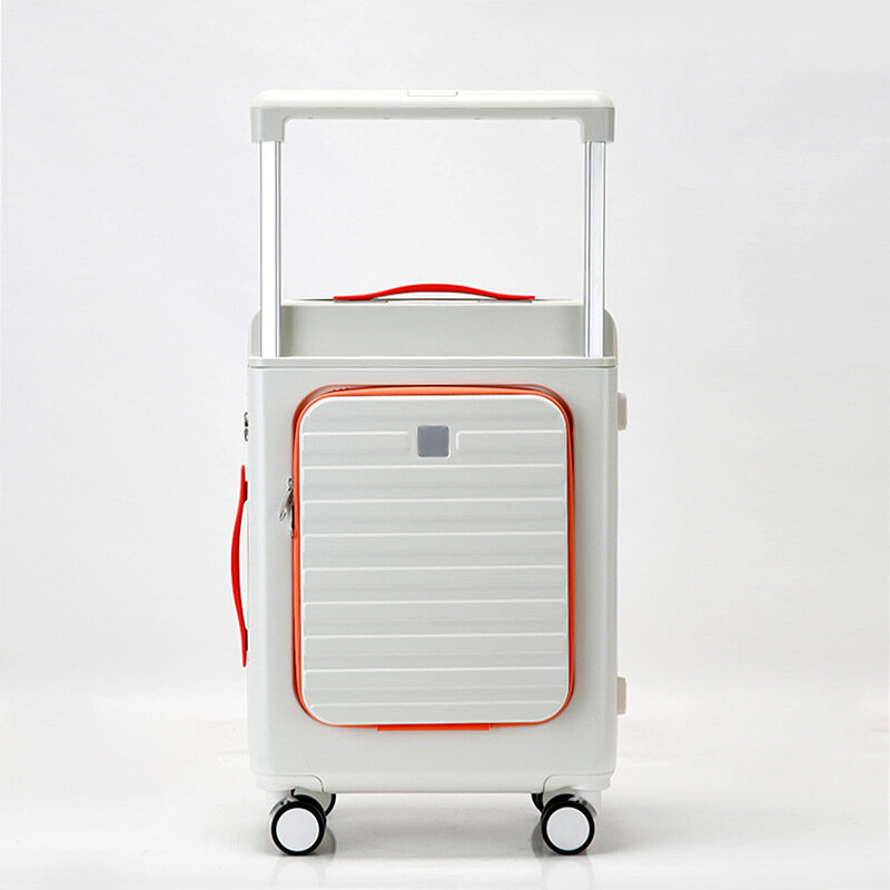 PLUENLI nuovo bagaglio multifunzionale Trolley ruota universale valigia coperchio aperto anteriore Password valigia borsa d'imbarco