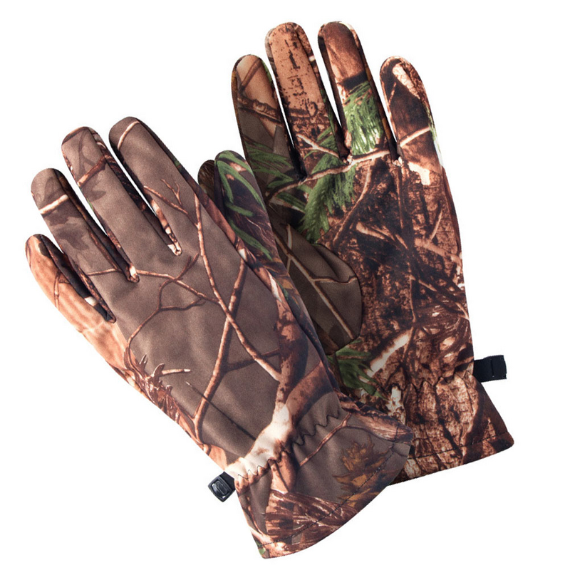 Gants de chasse camouflage pour la chasse en plein air, doigt complet, équipement de camouflage, accessoires de cyclisme