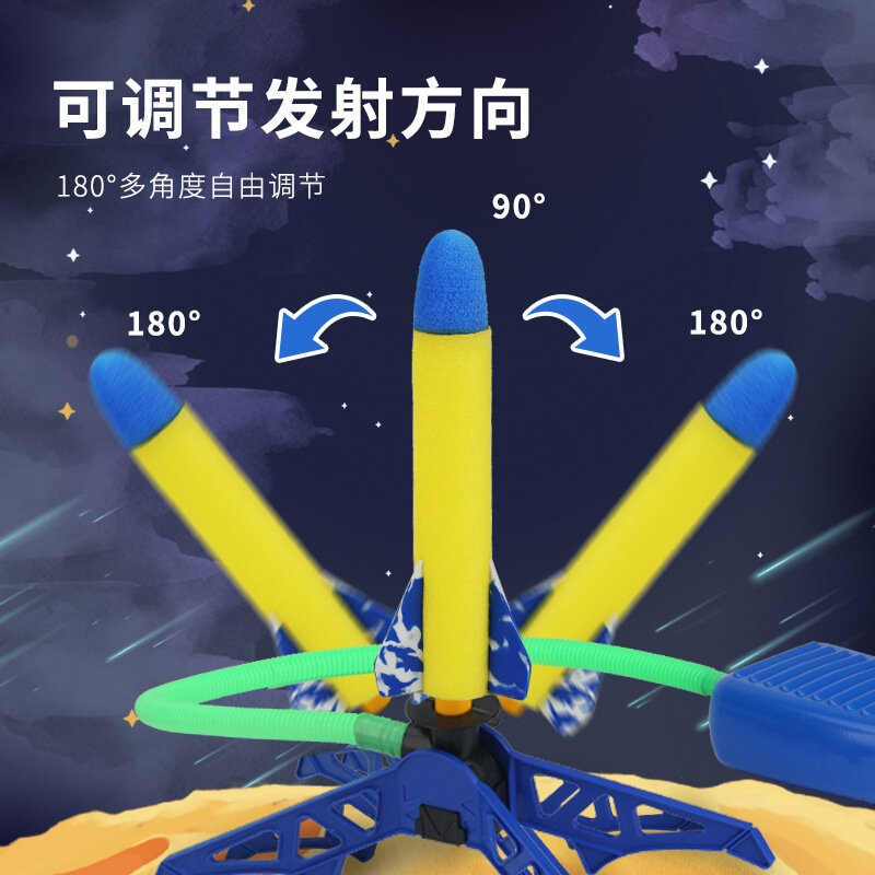 New Outdoor Foot Launcher Eva Foam Cotton Material Soaring Rocket Parent Child Interaction Safety Sports Kids gifts Toys