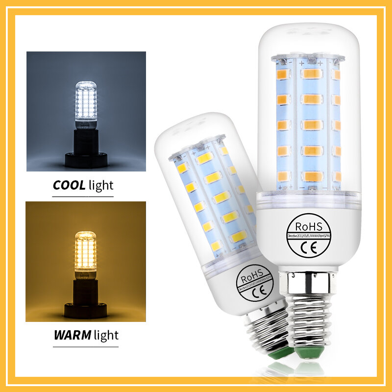 Ampoule de lampe LED B22 épis de maïs, éclairage d'intérieur, projecteur E14, GU10 Bombilla 220, éclairage d'extérieur pour balcon et couloir, 5730 V