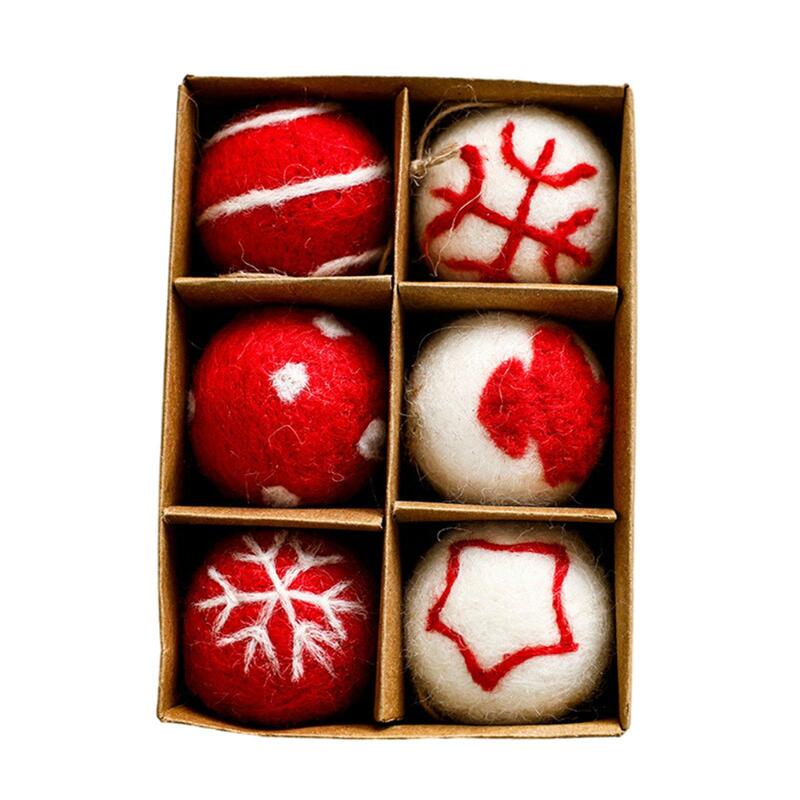 Bolas de fieltro para decoración navideña, bolas de Navidad a granel, suministros de fiesta, adornos de árbol de bolas de fieltro para fiesta de celebración