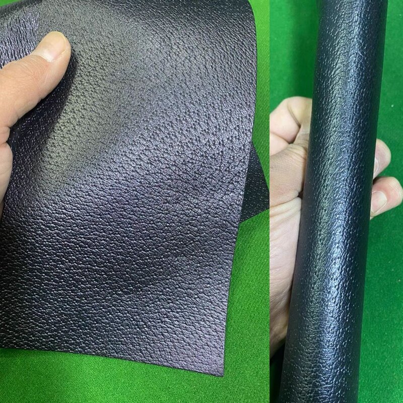 Billiard Carom Pool Cue Wrapper Repair Decorate  Embossed Leather Wraps DIY Design Pigskin Grips Soft Leathers Black 32*12cm