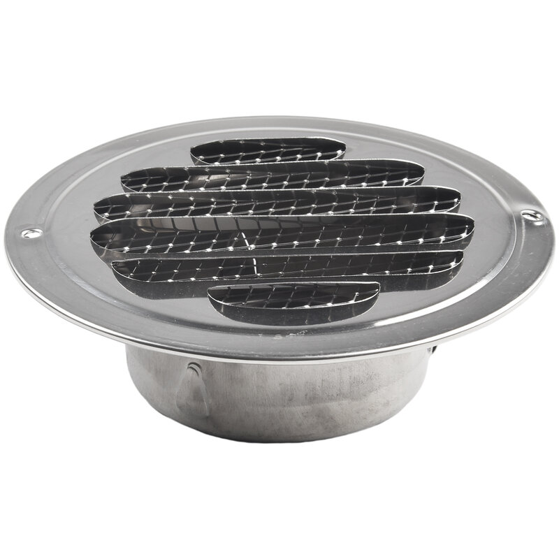 Capa para grelhador de ventilação em aço inoxidável, Anti-ferrugem, Insect-Proof, Rainproof, Grelhas de ventilação, Home Improvement, 70-300mm, 1pc