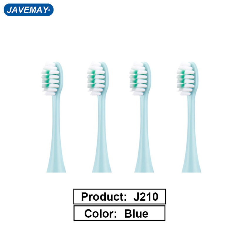 4Pcs Electric Toothbrushes Head Sonic Tooth Brush Head Washable Whitening Toothbrush Heads for JAVEMAY J210